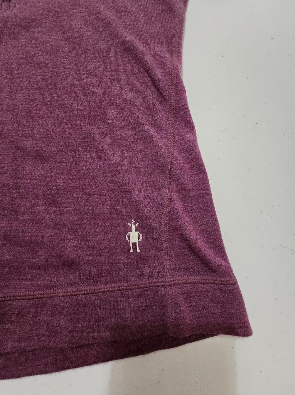 Smartwool Merino 250 1/2-Zip Hooded Top Women's Medium Berry Stripe - Picture 6 of 8